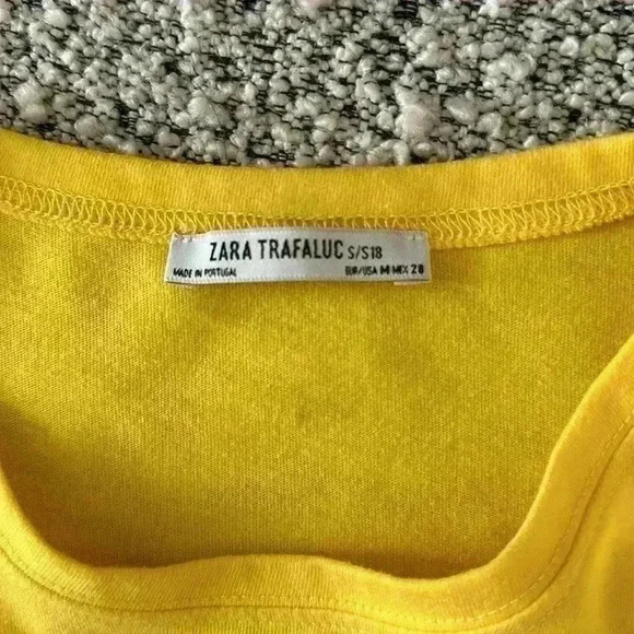 Zara yellow tshirt - Picture 2 of 2